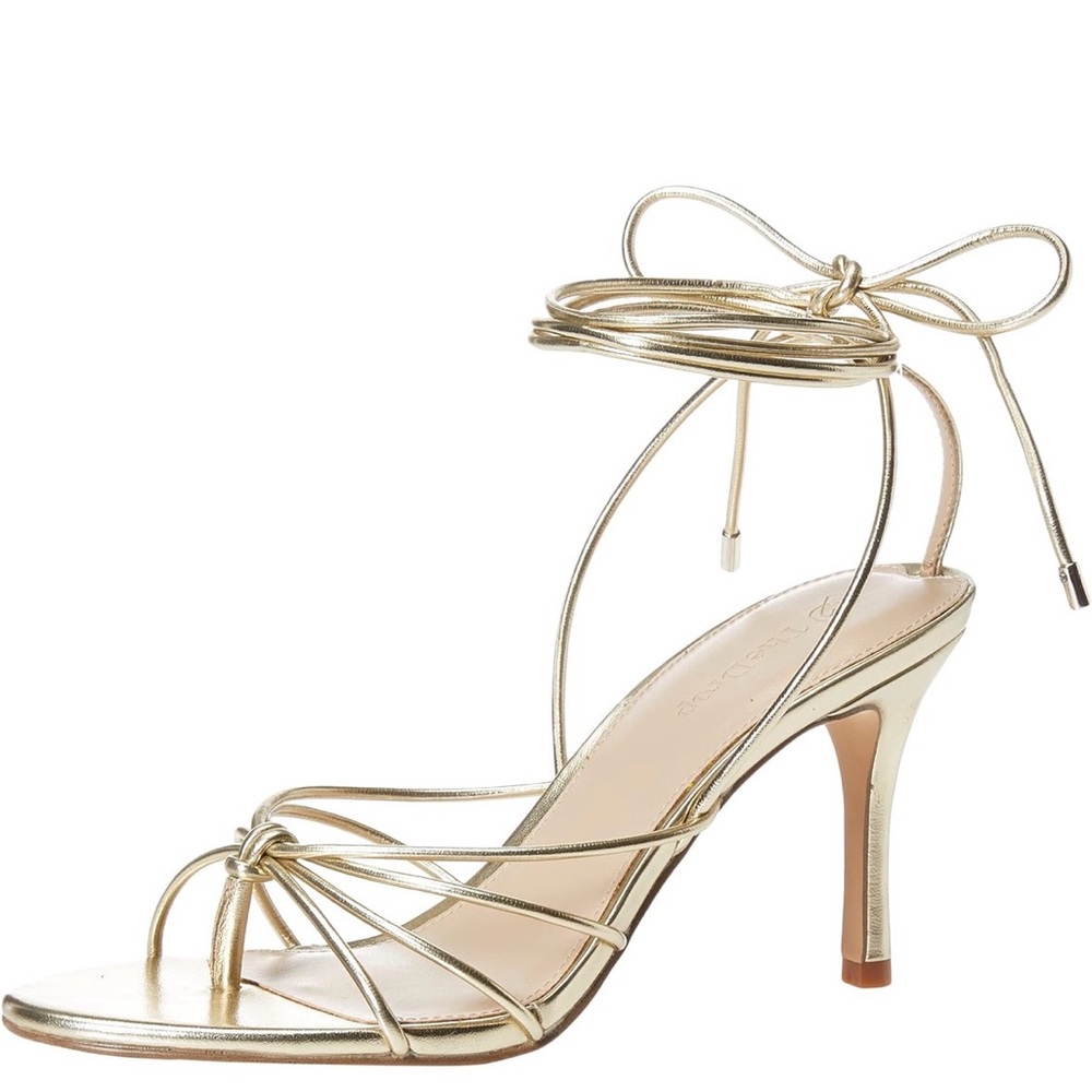 Gold Strappy Heels